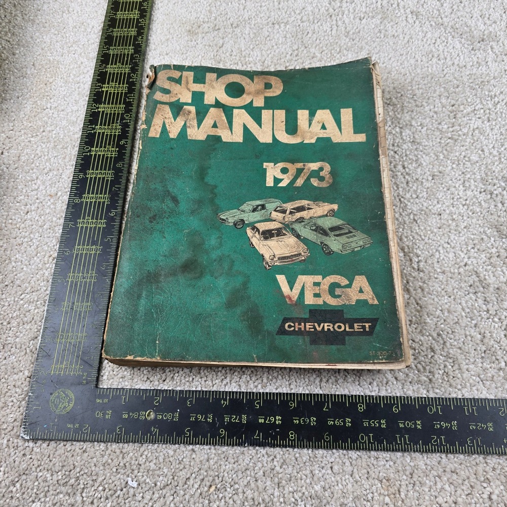 Chevrolet Shop Manual Green 1973 Vega Service Repair Guide ST 330-73